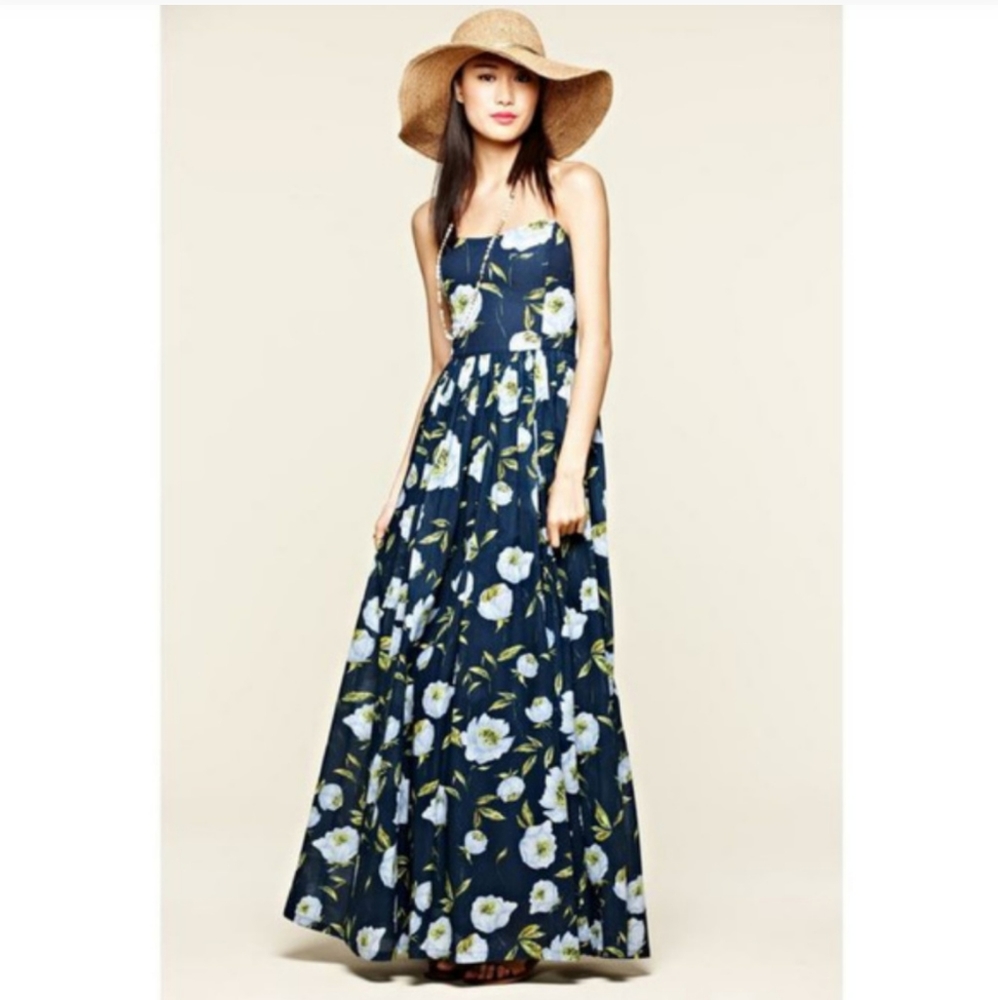 French Connection Spring Bloom Cotton Maxi Dress 8